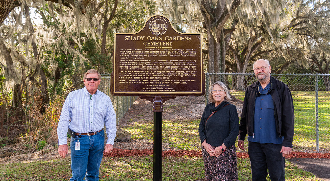 Shady Oaks Gardens Cemetery Receives Historical Marker - Polk County ...