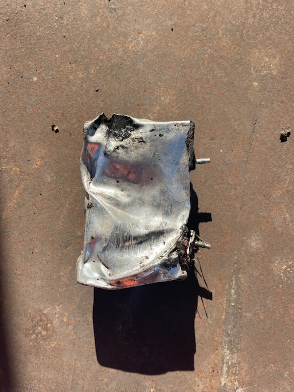 Crushed Lithium Ion Battery