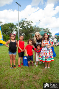 Family at the Polk County hispanic heritage festival